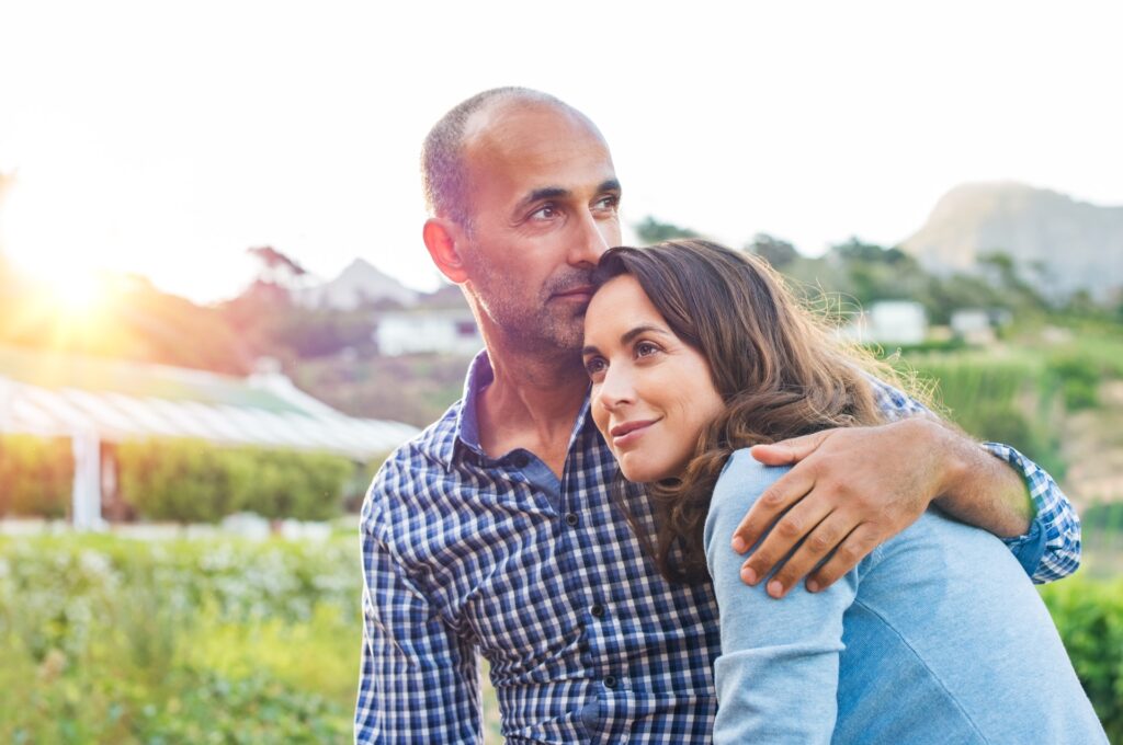 Mature couple with supplemental life insurance